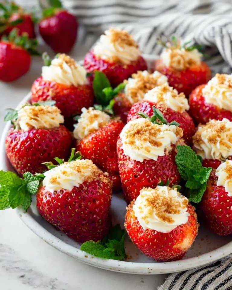 Cheesecake Stuffed Strawberries Recipe