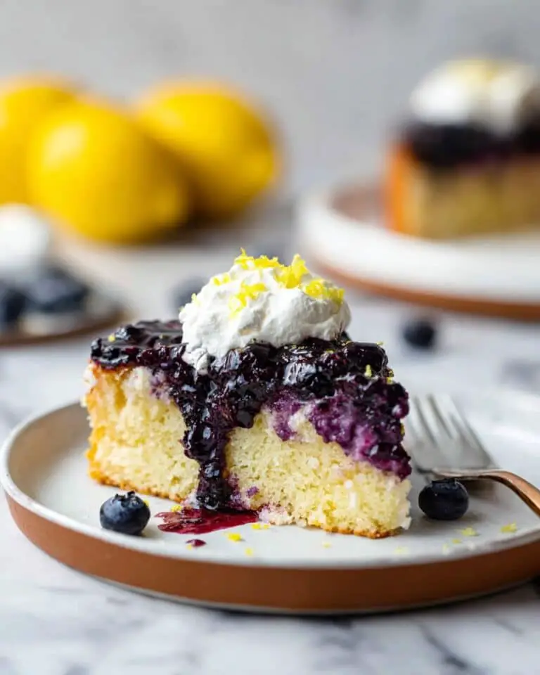 Blueberry Lemon Upside-Down Cake Recipe