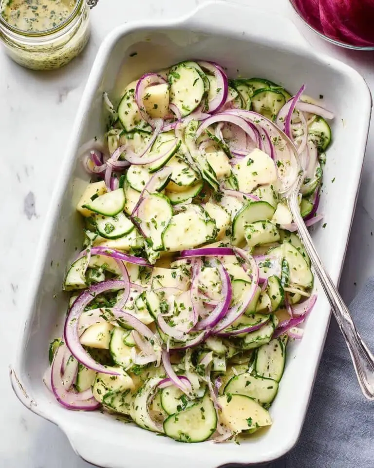 Creamy Cucumber Salad Recipe