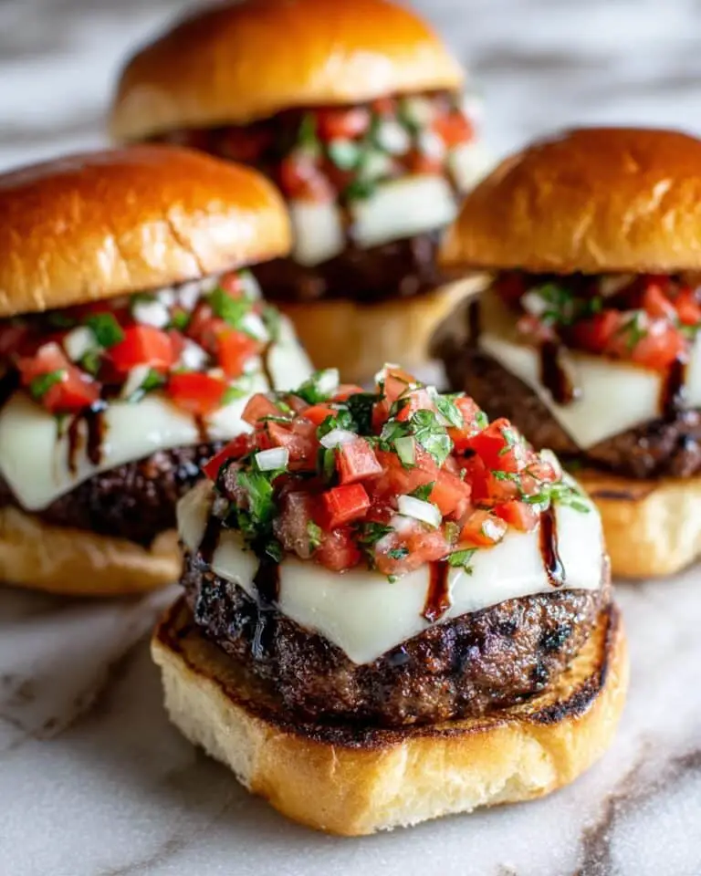Bruschetta Burgers Recipe