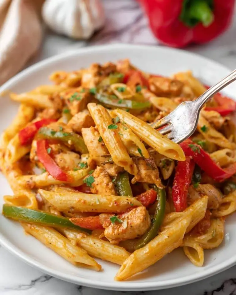 Creamy Chicken Fajita Pasta Recipe