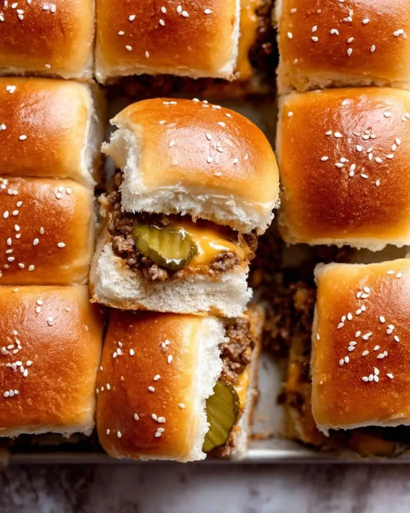 Cheeseburger Sliders with Hawaiian Rolls Recipe