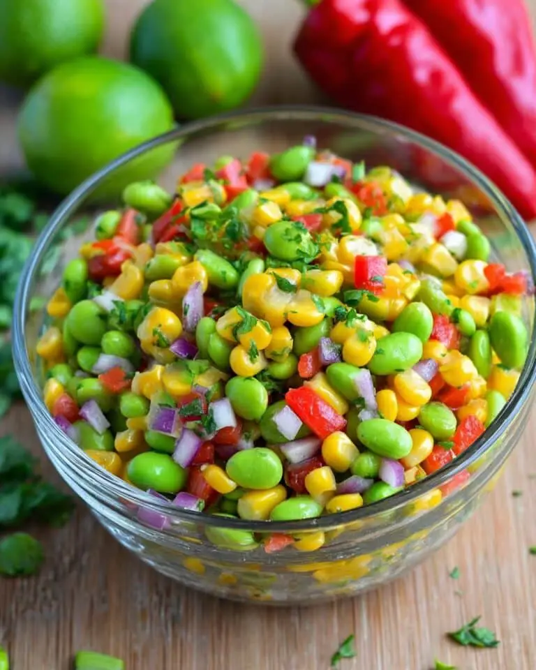 Edamame Salad with Cilantro Lime Dressing Recipe