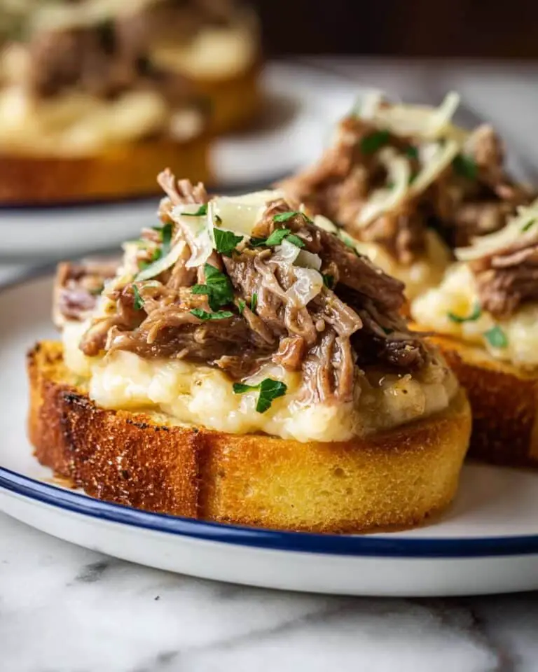 Open-Faced Roast Beef Sandwich with Mashed Potatoes and Gruyère Recipe