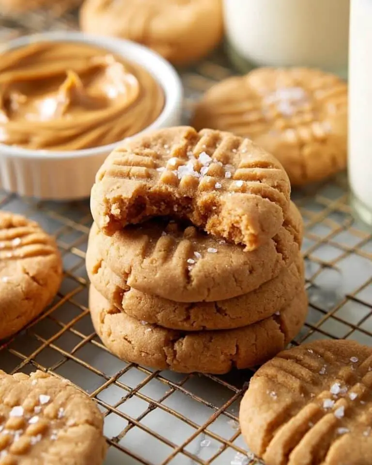 Perfectly Chewy Peanut Butter Cookies Recipe