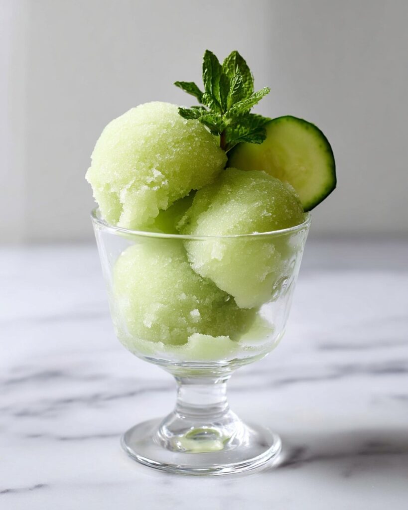 Cucumber Lemon Sorbet Recipe