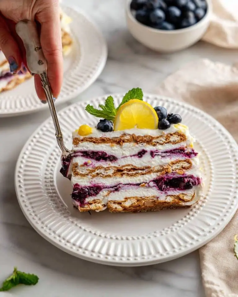 Blueberry Lemon Icebox Cake Recipe