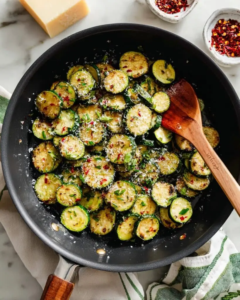 Sautéed Zucchini with Garlic and Lemon Recipe