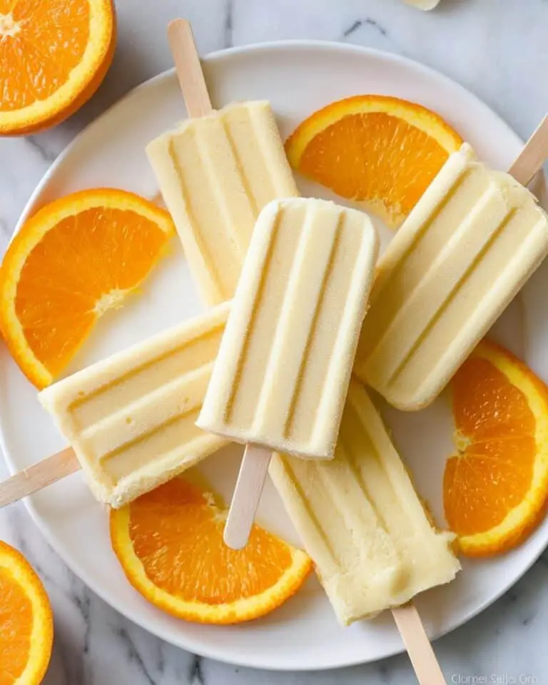 Orange Creamsicle Popsicles Recipe