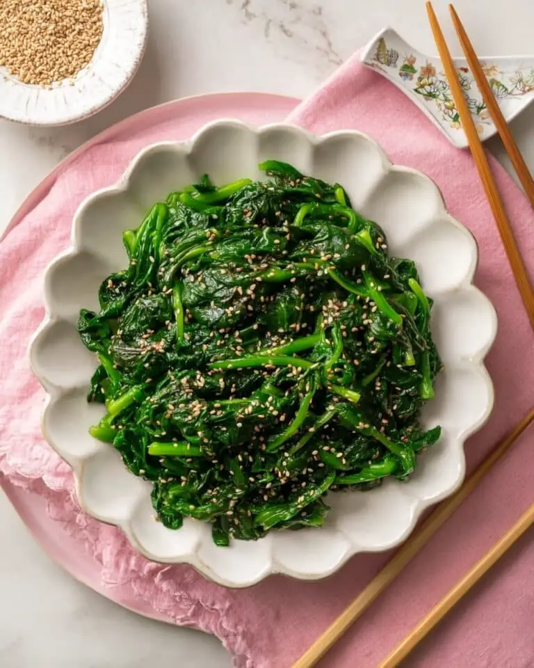 Korean Spinach Side Dish (Sigeumchi Namul) Recipe