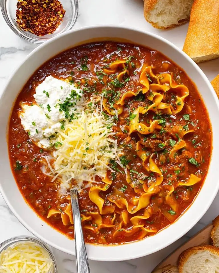 Vegetarian Lasagna Soup Recipe