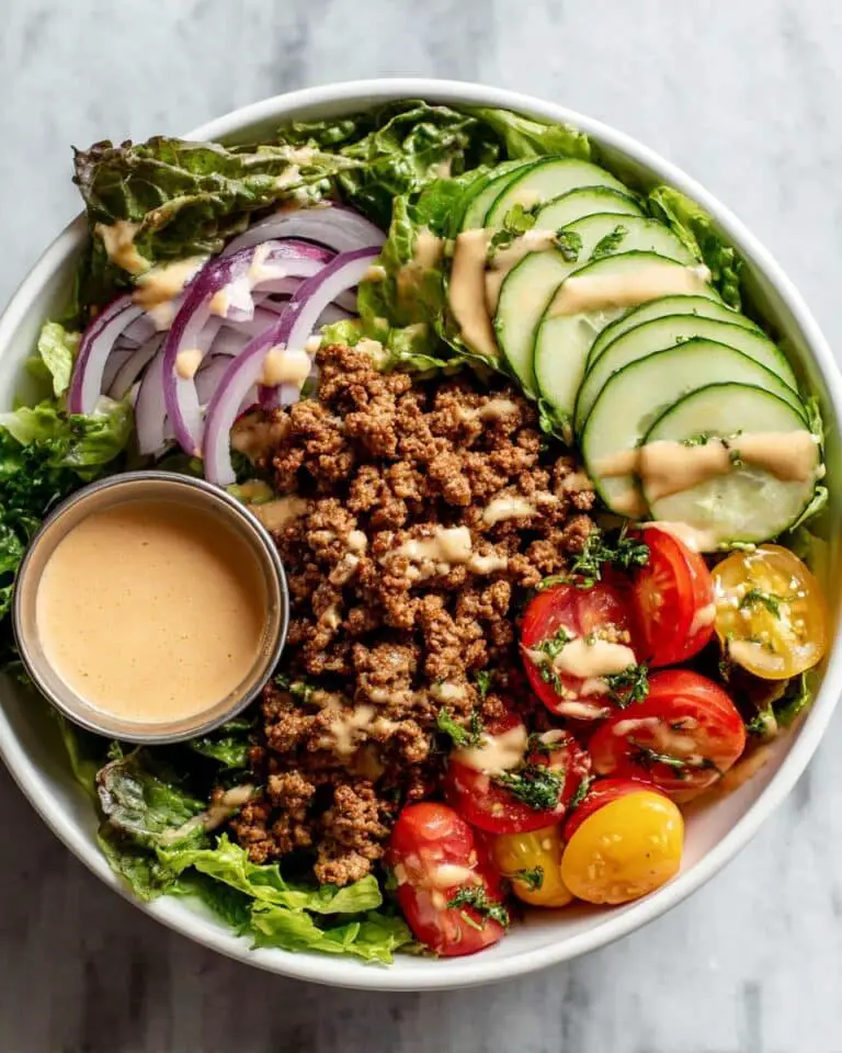 Healthy Burger Bowls with Special Sauce Recipe