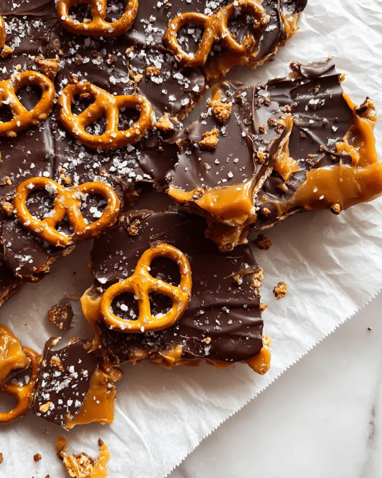 Salted Caramel Chocolate Pretzel Bars Recipe