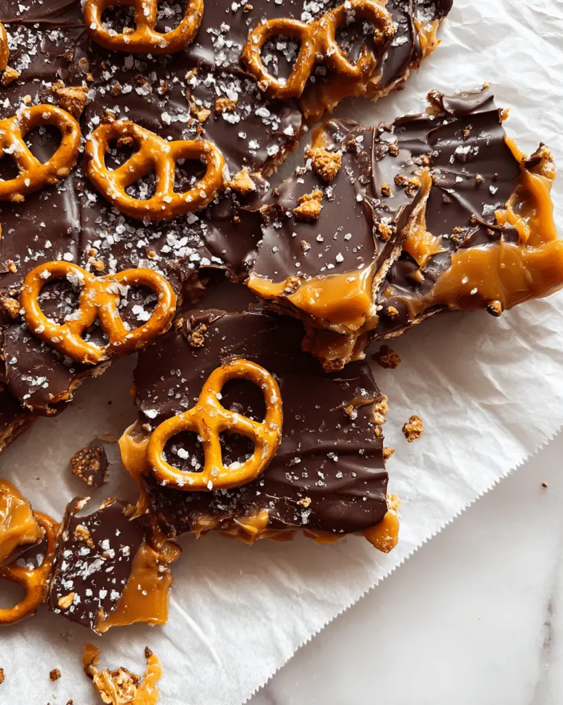Salted Caramel Chocolate Pretzel Bars Recipe