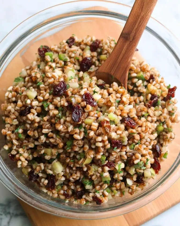 Farro Salad with Pistachios, Dried Cherries, and Pecorino Recipe