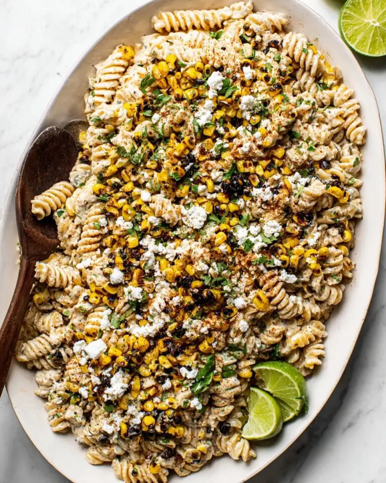 Summer Mexican Street Corn Pasta Salad Recipe