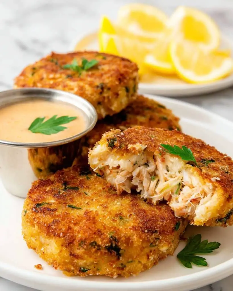 Shrimp and Salmon Cakes with Spicy Mayo Recipe