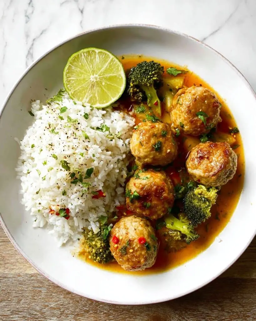 Coconut Gochujang Chicken Meatballs Recipe