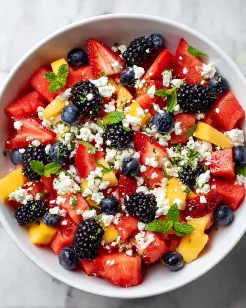 Red, White, and Blue Fruit Salad Recipe