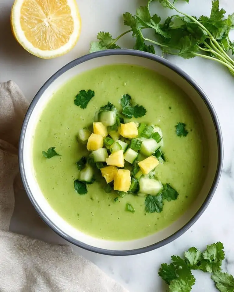 Chilled Cucumber Avocado Soup Recipe