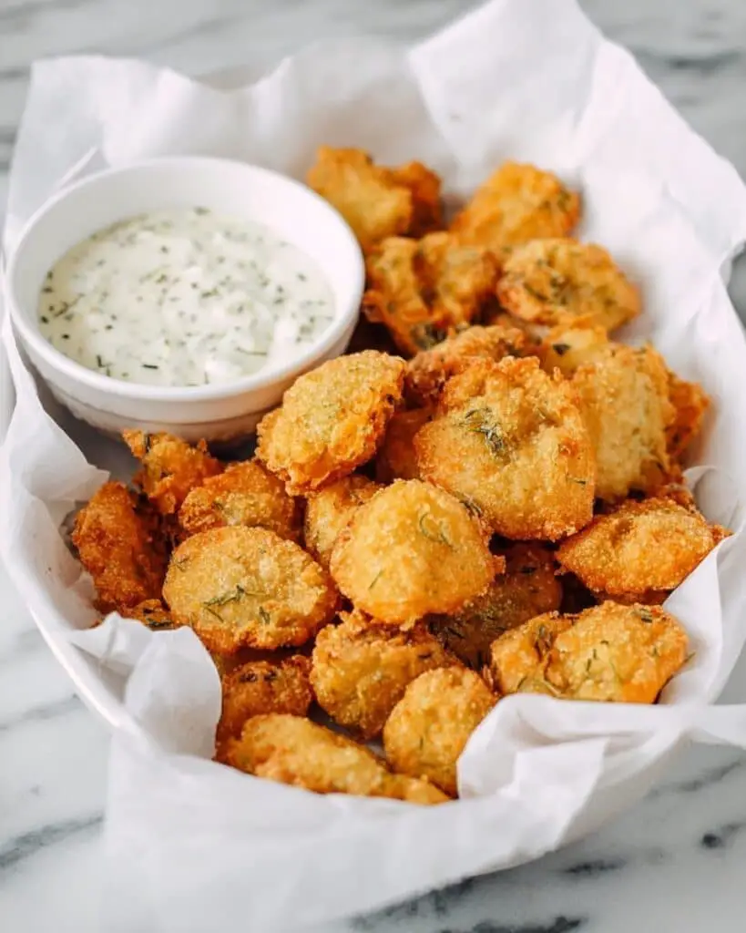 Fried Pickles with Panko Breadcrumb Coating Recipe