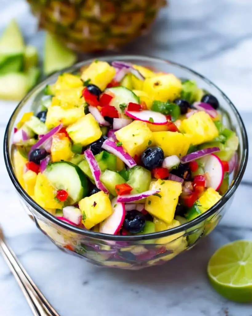 Summer Pineapple Cucumber Salad Recipe