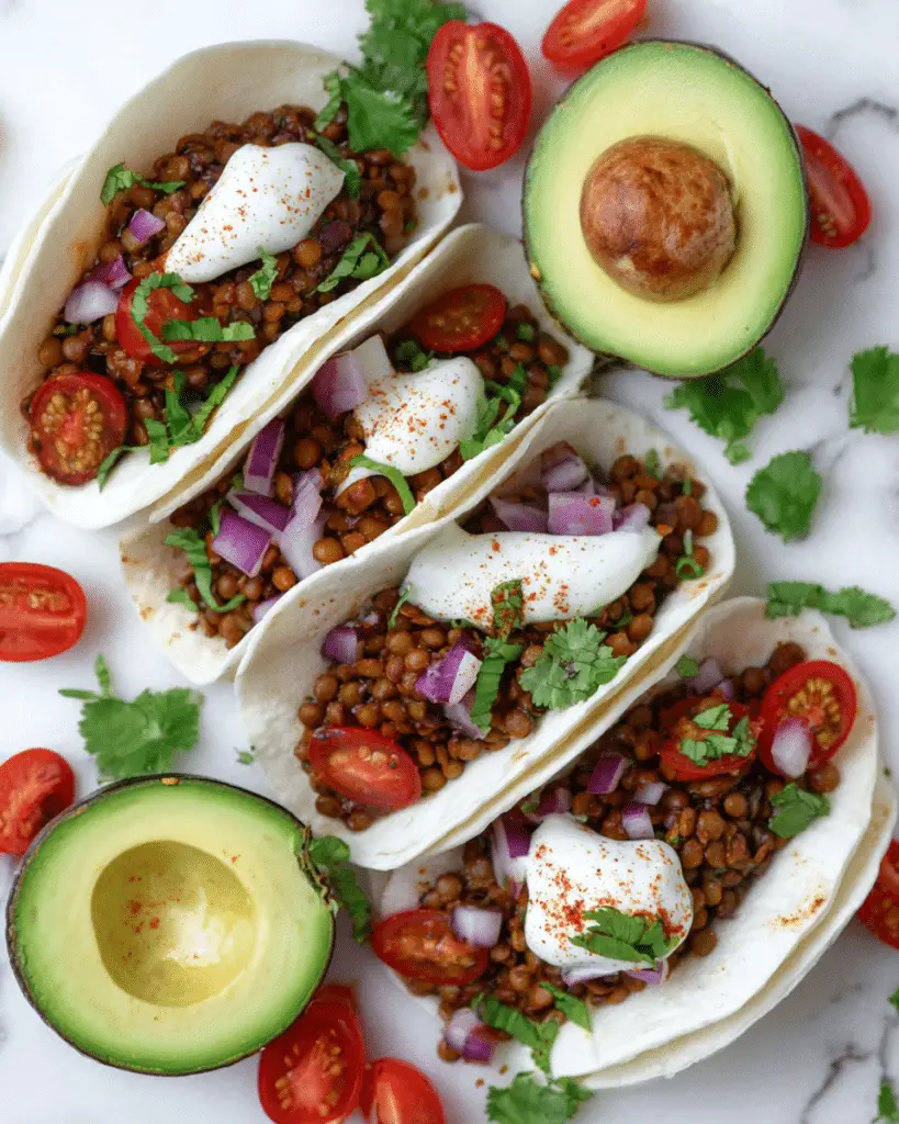 Lentil Tacos in the Instant Pot Recipe
