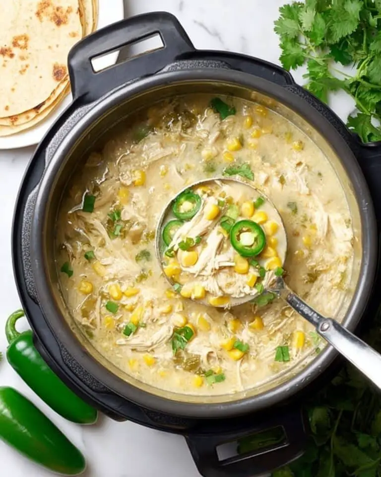 Instant Pot Chicken Salsa Verde Soup Recipe