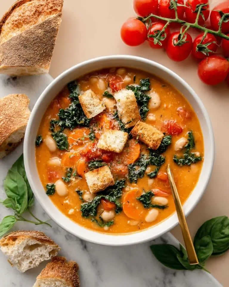 Tuscan Bean Soup with Parmesan and Kale Recipe