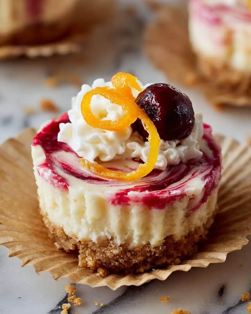 Mini Cranberry Orange Cheesecakes Recipe