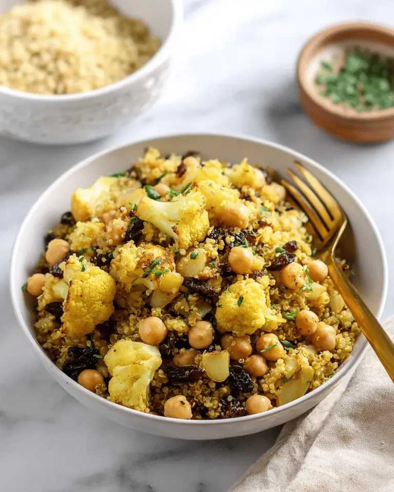 Golden Roasted Cauliflower and Quinoa Salad Recipe
