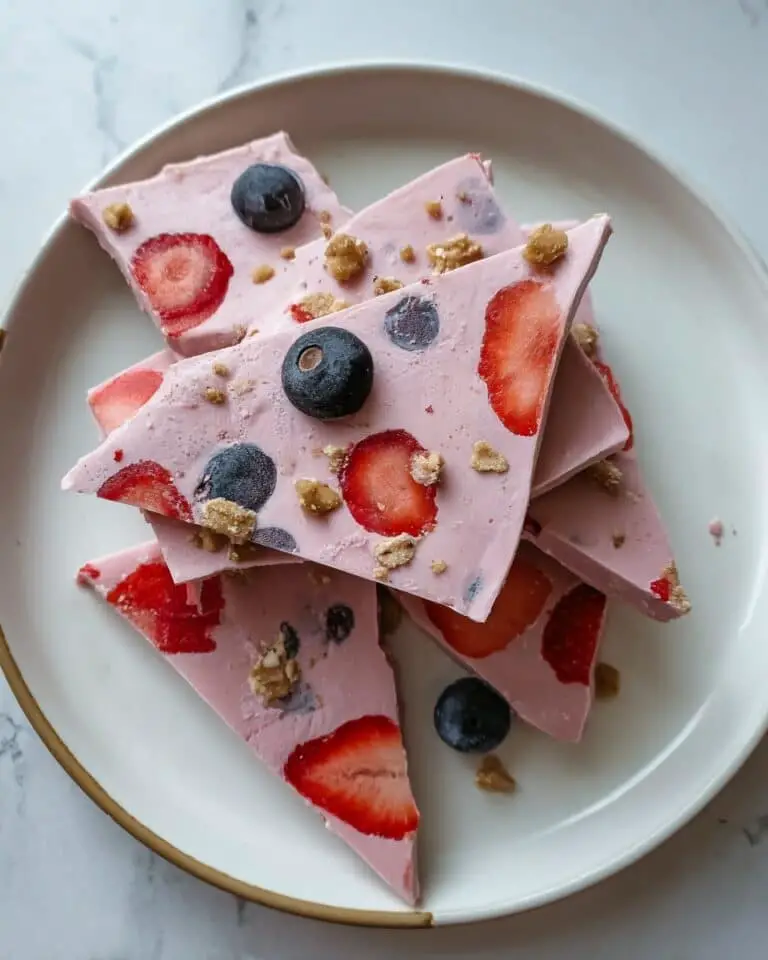 Easy Strawberry Frozen Yogurt Bark Recipe