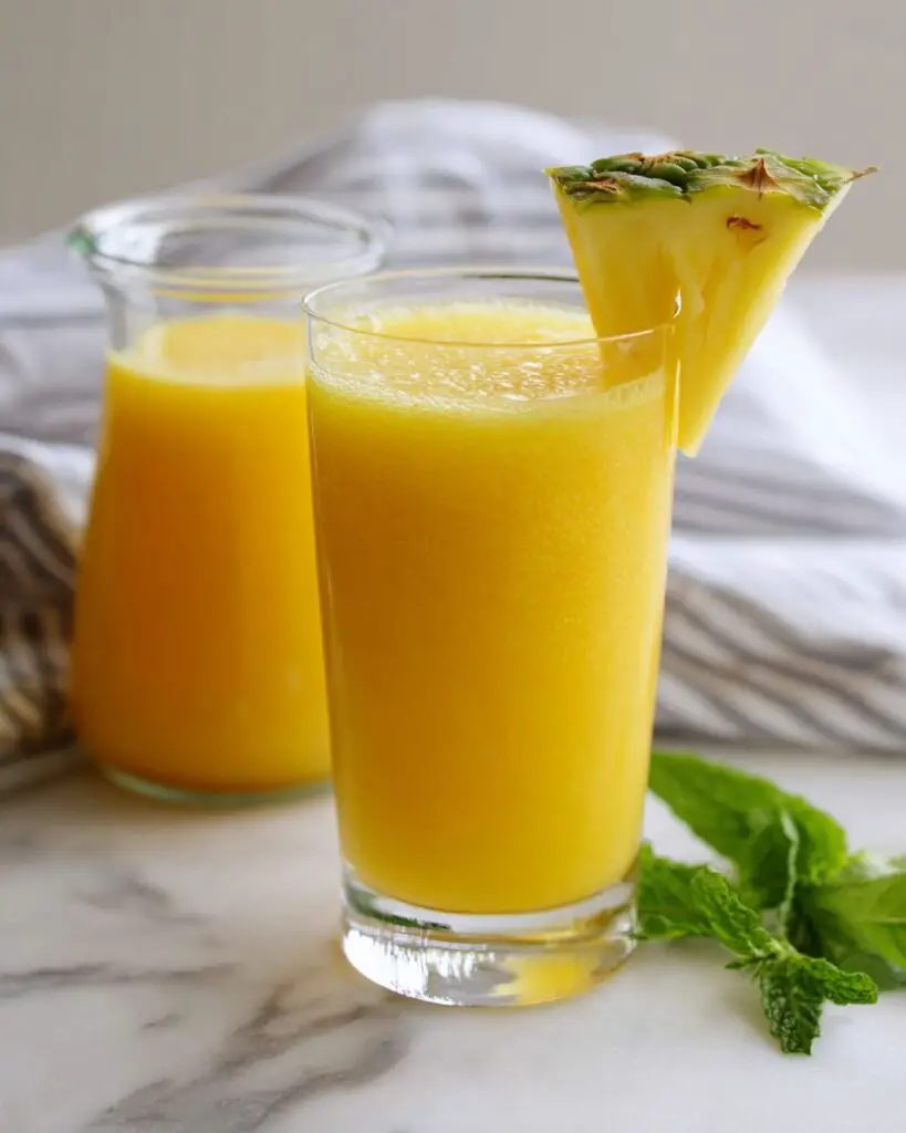 Refreshing Cantaloupe Juice with Mint and Agave Recipe