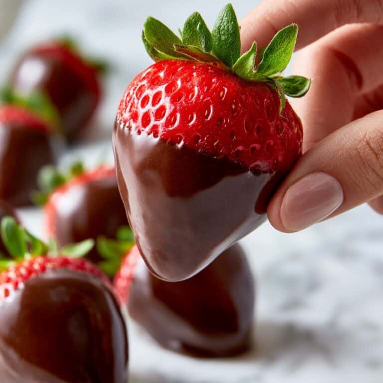 Easy Chocolate Covered Strawberries Recipe
