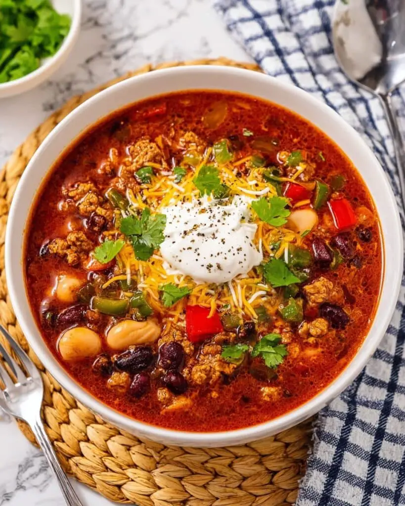 Crockpot Turkey Chili Recipe