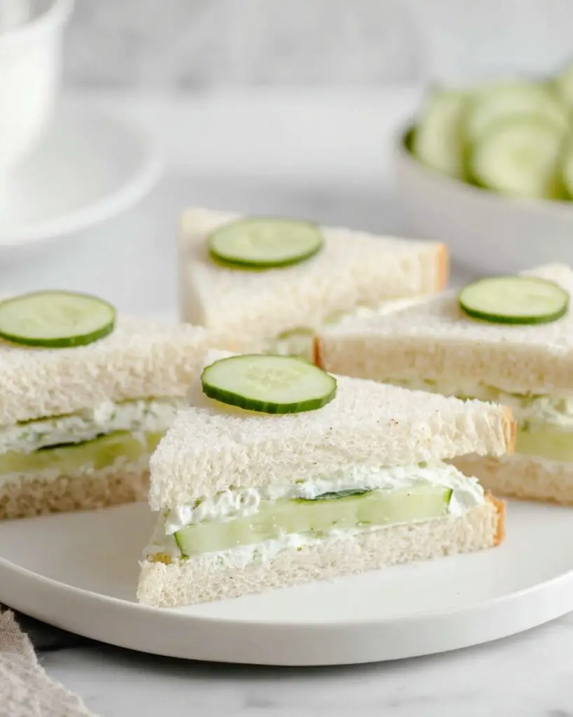 Dilly Cream Cheese Cucumber Sandwiches Recipe