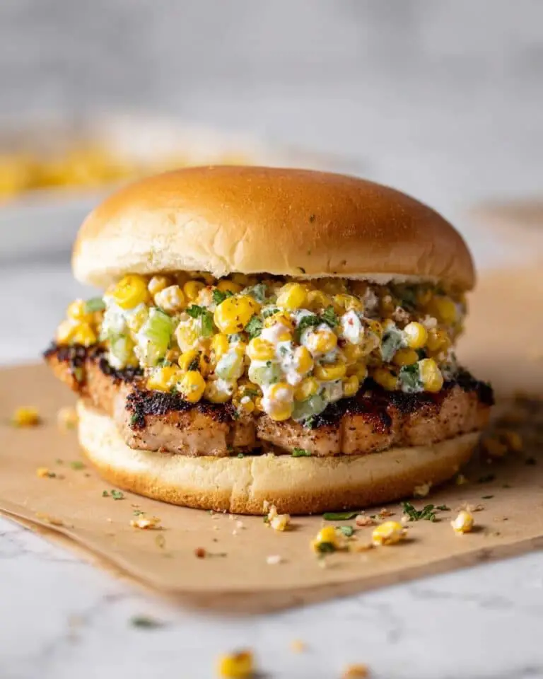 Grilled Chili Lime Chicken Sandwiches with Smoky Corn Salad Recipe