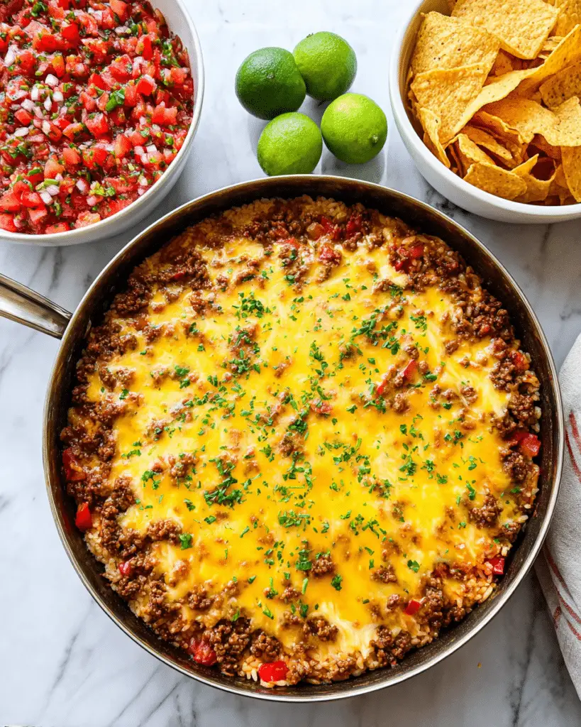 Homemade Mexican Taco Rice Skillet Recipe