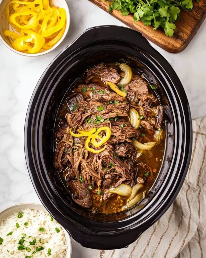 Slow Cooker Mississippi Pot Roast Recipe