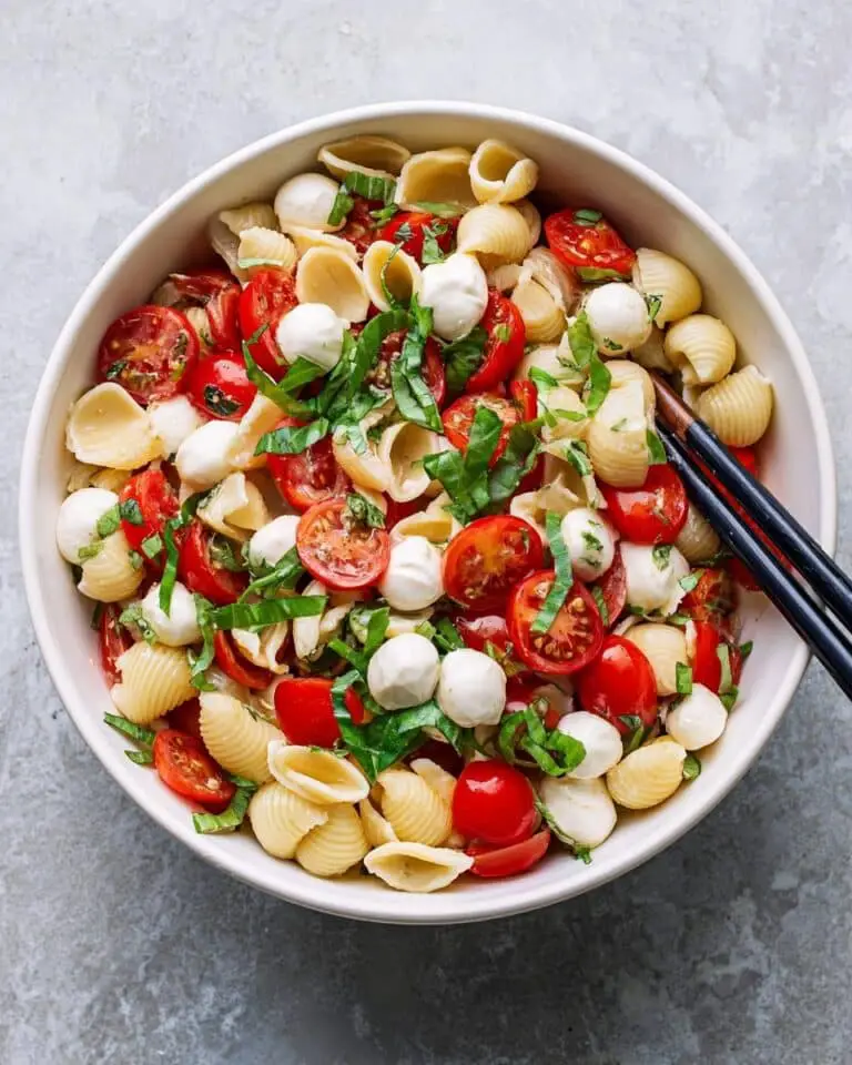 Quick And Easy Caprese Pasta Salad Recipe