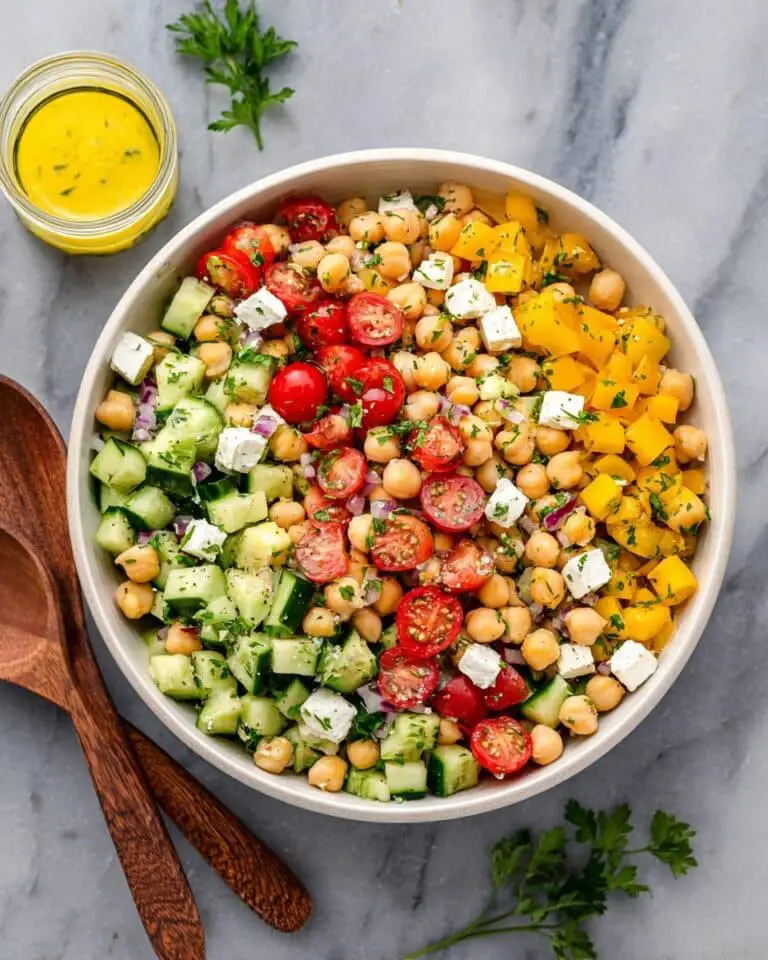 Homemade Easy Chickpea Salad Recipe