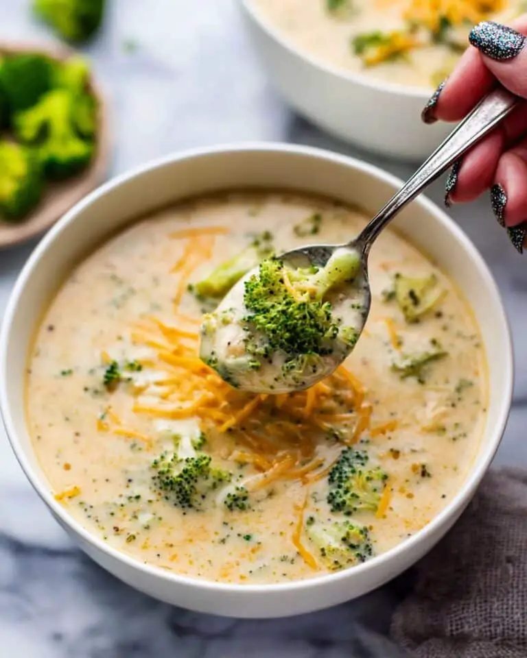 Creamy Broccoli Cheddar Soup Recipe