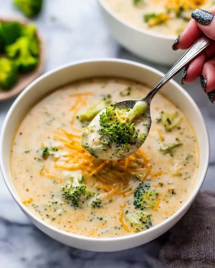 Creamy Broccoli Cheddar Soup Recipe