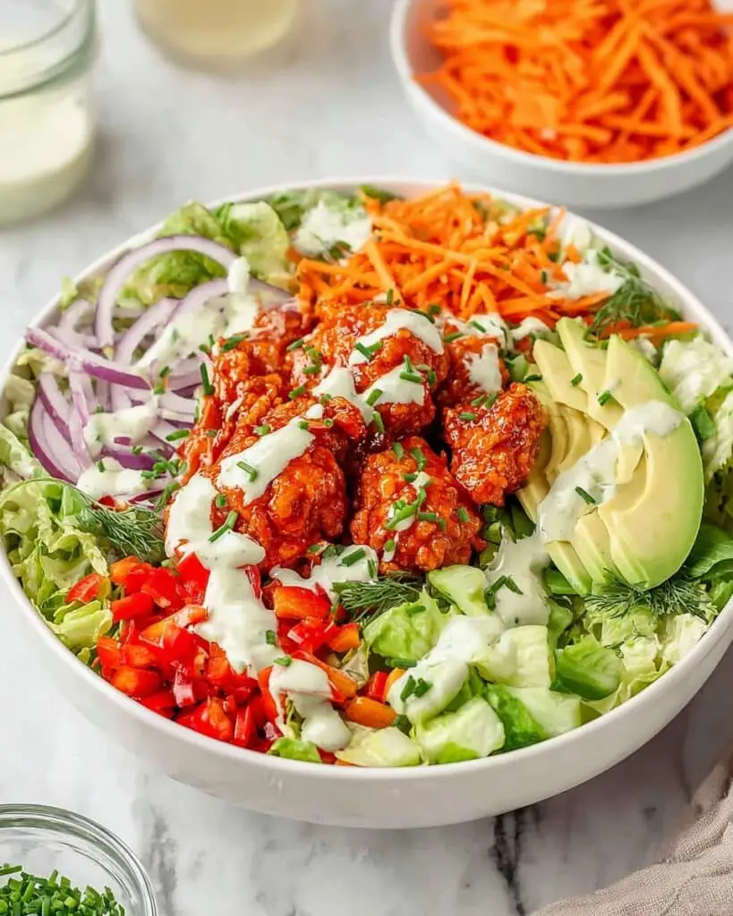 Crispy Buffalo Chicken Salad Recipe