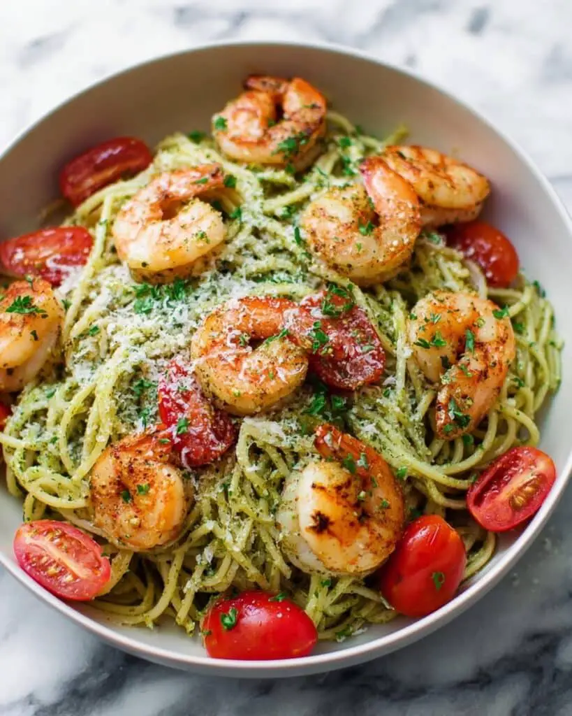 Shrimp Pesto Pasta Recipe