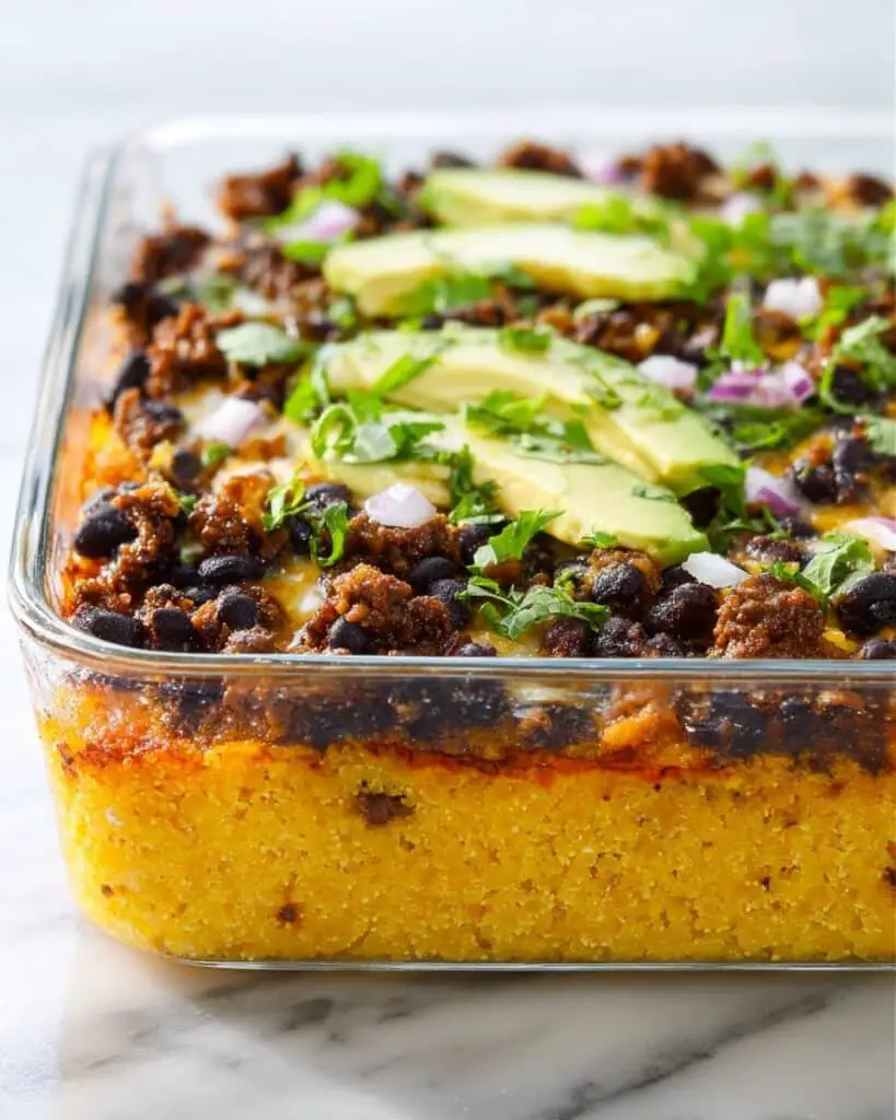 Spicy Taco Polenta Bake Recipe