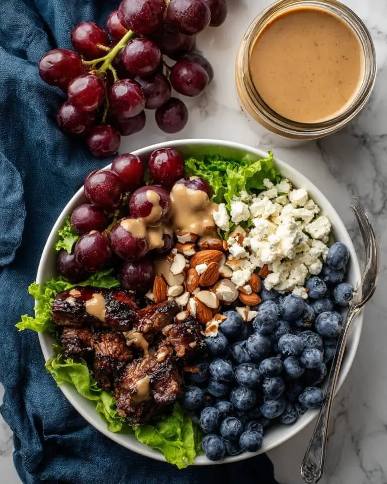 Rainbow Chicken Salad with Almond Honey Mustard Dressing Recipe