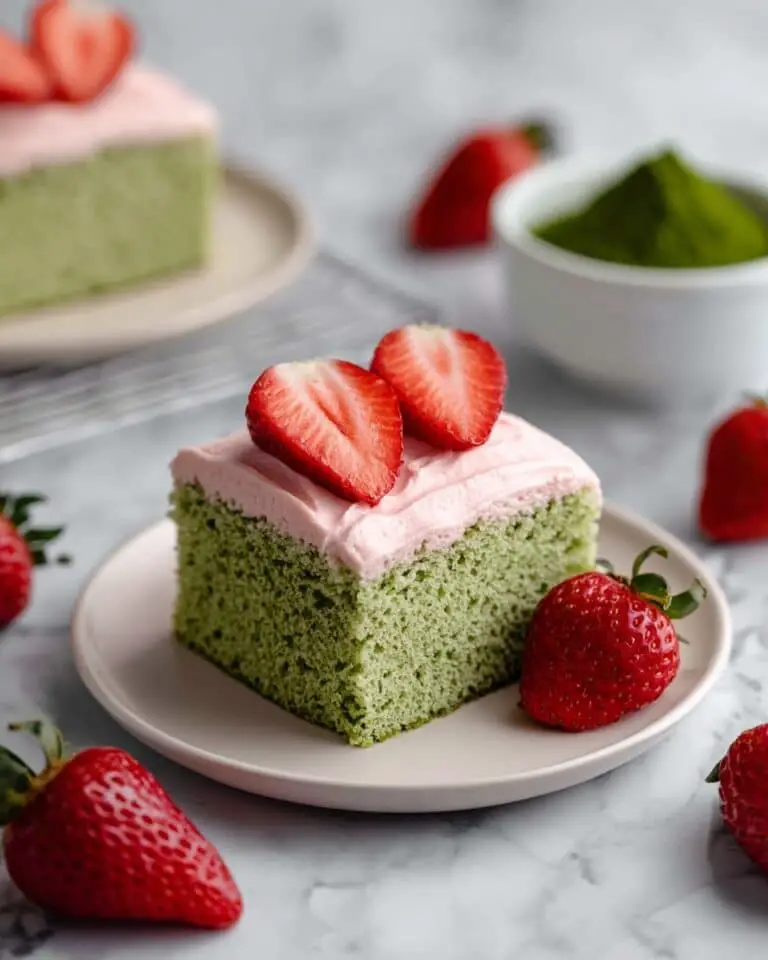 Strawberry Matcha Cake Recipe