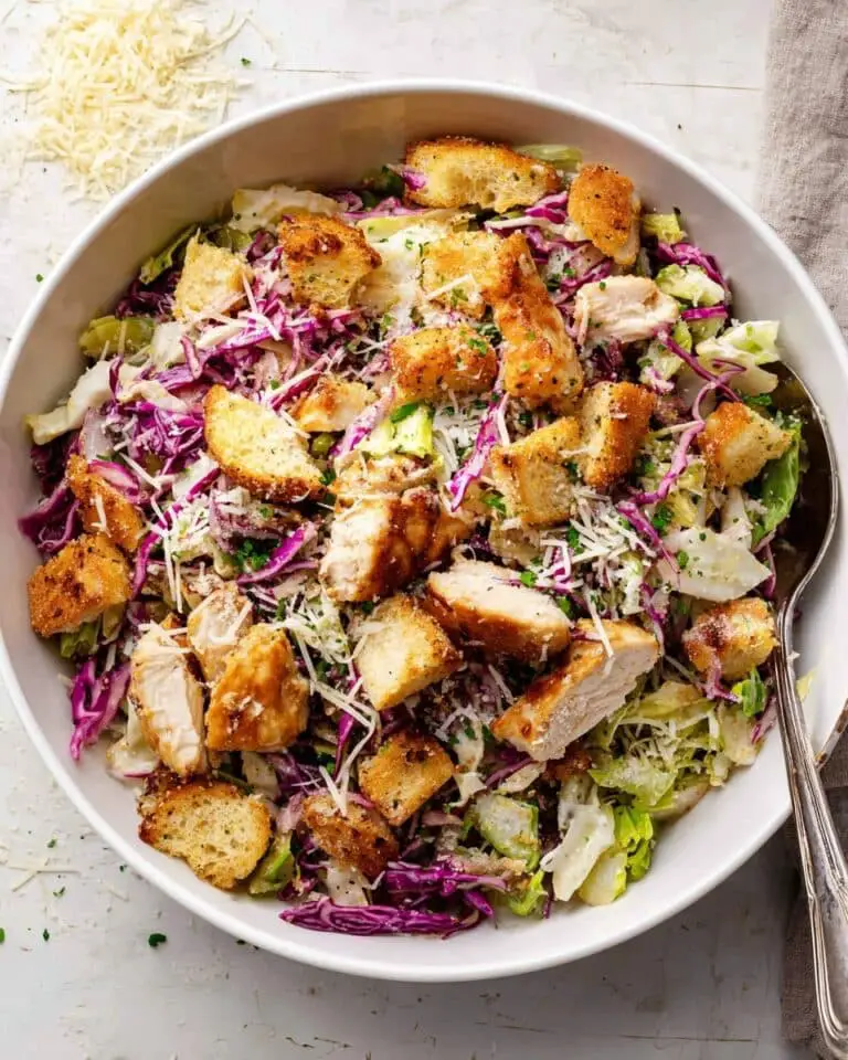 Caesar Slaw with Crispy Chicken Recipe