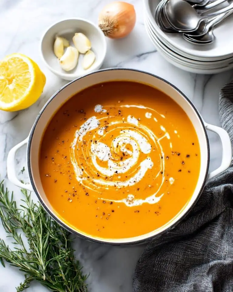 Creamy Tomato Soup with Canned Tomatoes Recipe